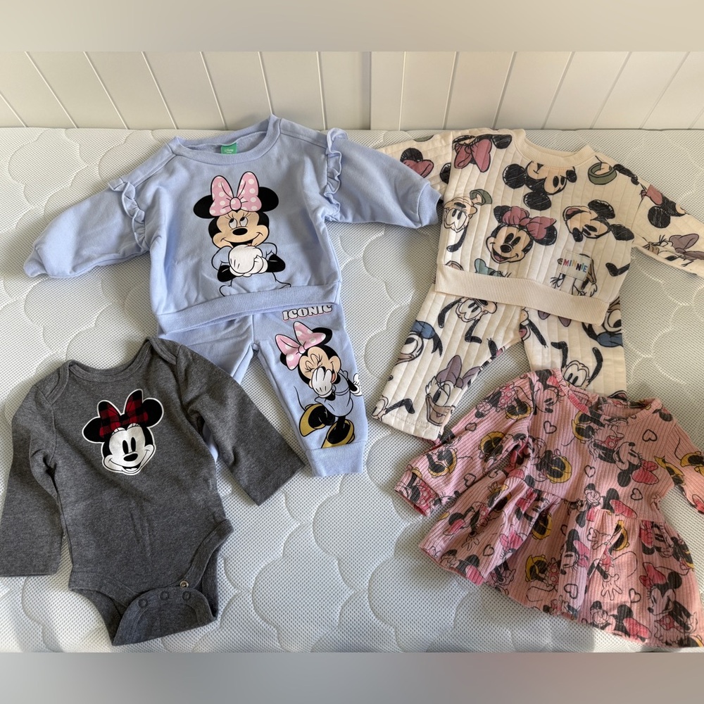 Disney Minnie Mouse Baby Girl Outfits Size 3-6 Months